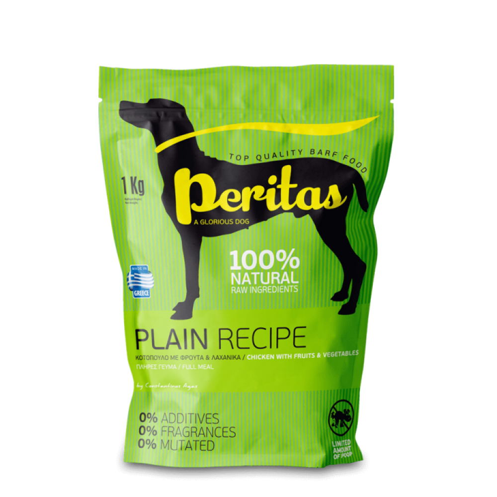 Barf Προσφορά Peritas Plain Recipe (Απλή Συνταγή BARF) 18 Συσκευασίες 1kg