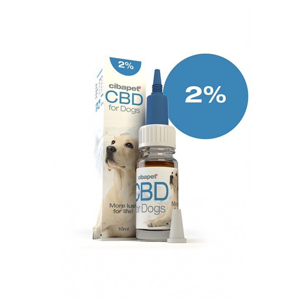 Cibapet CBD Oil έλαιο κανναβιδιόλης για σκύλους με Ω- 3 & βιτ. Ε 2% 200mg 10 ml