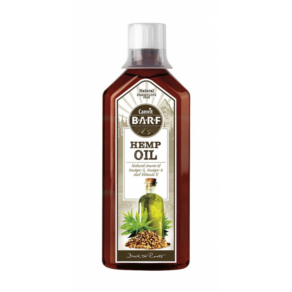 Canvit Barf Hemp Oil έλαιο κάνναβης φυσικό συμπλήρωμα για ανοσοποιητικό 500 ml