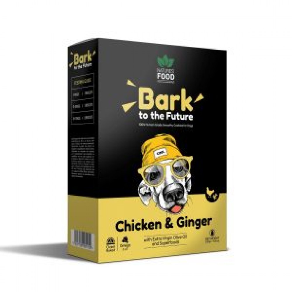 Nature's Food Μπισκότα για σκύλους Bark to the Future Chicken & Ginger