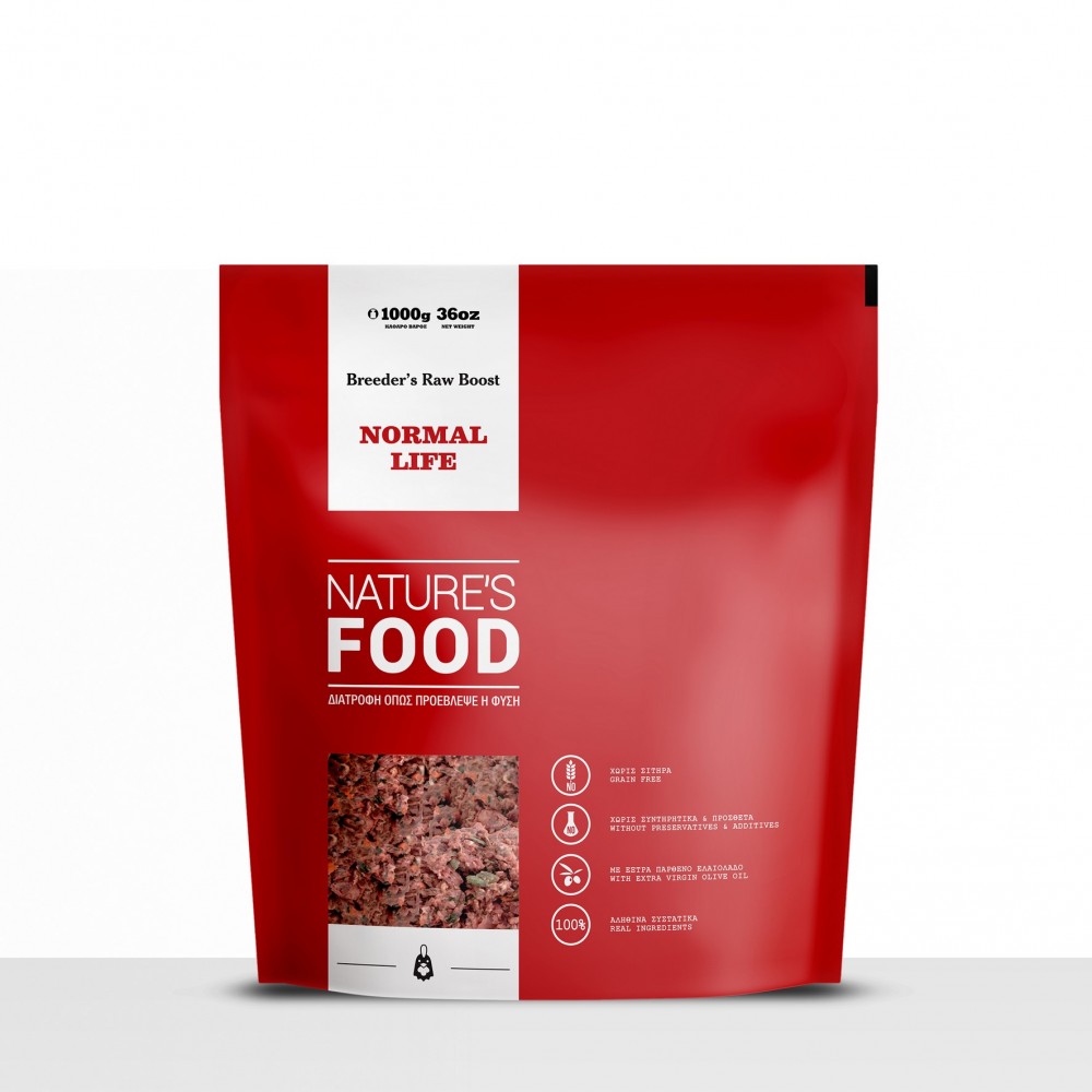 Barf Προσφορά Nature’s Food 5 NORMAL LIFE, 5 SUPER PUPPIES, 5 TURKEY RAW BOOST 1 kg