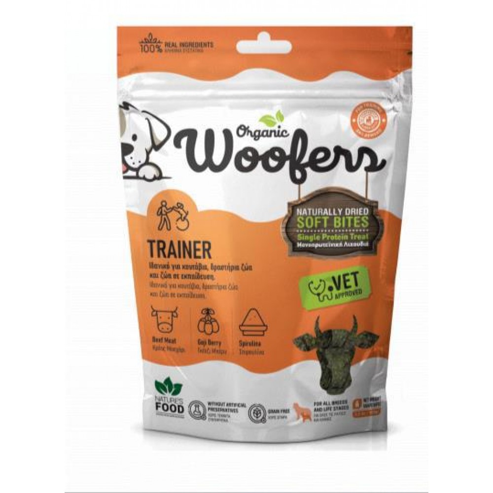 Nature's Food Organic Woofers Trainer Beef 100 gr.