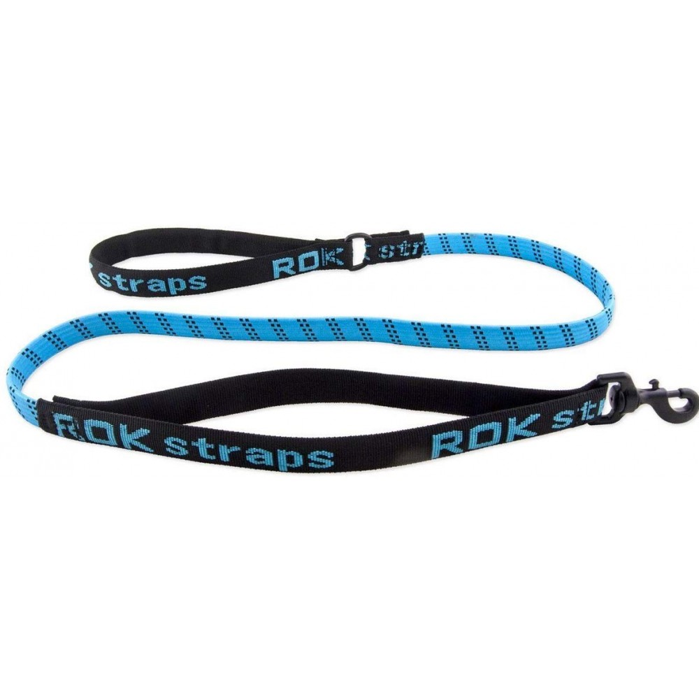 Rok Straps οδηγός σκύλου από καουτσούκ μαύρο/μπλε 137.16 εκ. Small