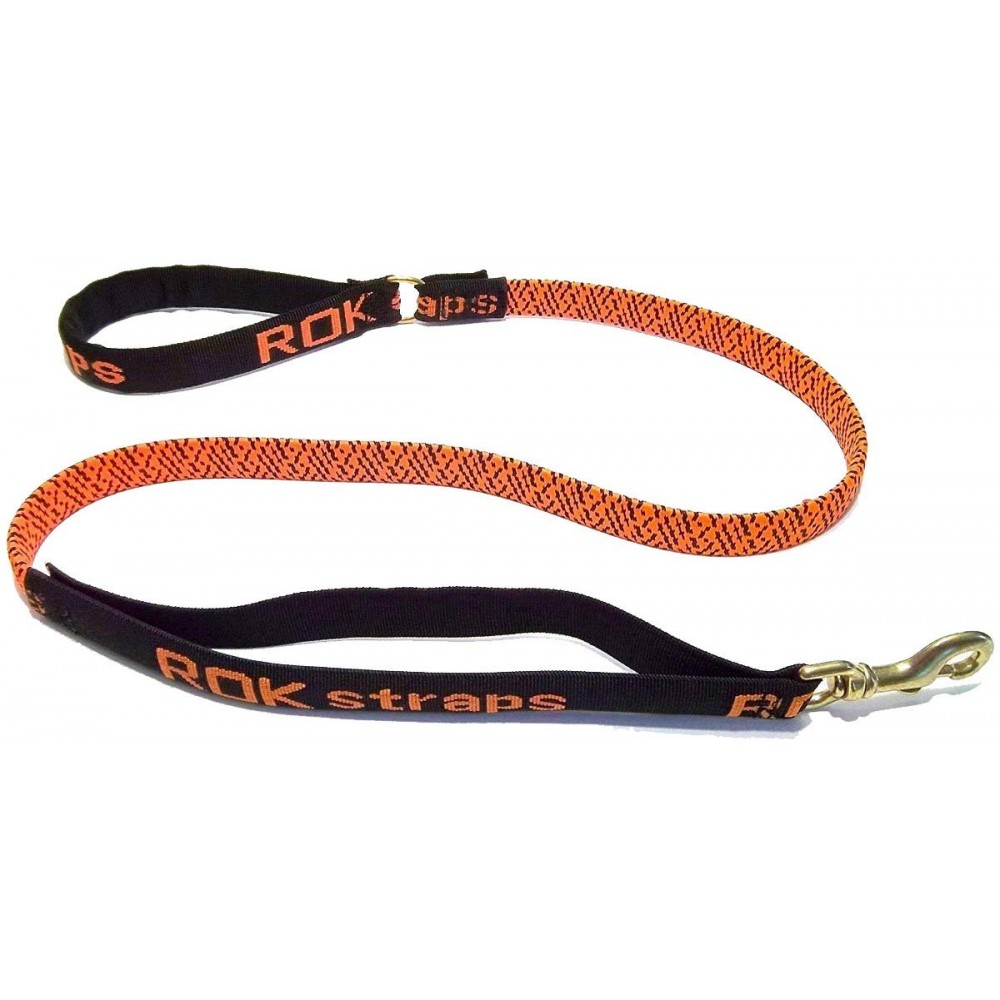 Rok Straps οδηγός σκύλου από καουτσούκ μαύρο/πορτοκαλί 137.16 εκ. Small
