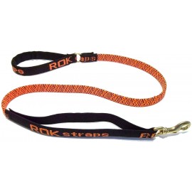 Rok Straps οδηγός σκύλου από καουτσούκ μαύρο/πορτοκαλί 137.16 εκ. Medium