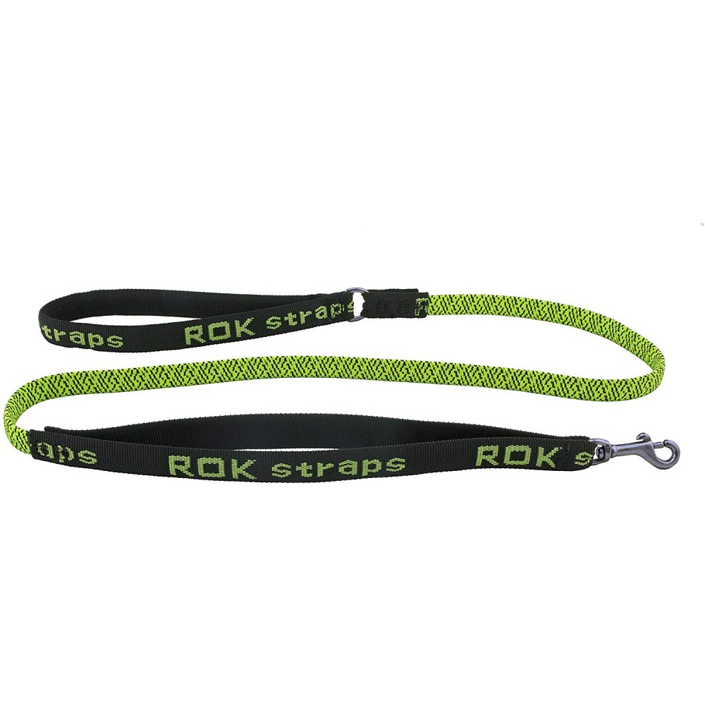 Rok Straps οδηγός σκύλου από καουτσούκ μαύρο/πράσινο 137.16 εκ. Medium