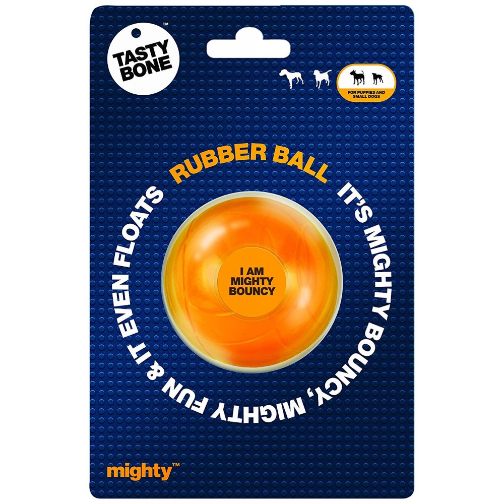 Tasty Bone mighty rubber ball παιχνίδι σκύλου από καουτσούκ Small 7 εκ.