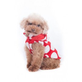 Ρούχο σκύλου Camelot Collection κόκκινο-λευκό 