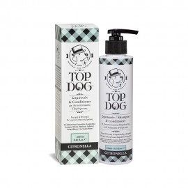 Top Dog Citronella αντιπαρασιτικό σαμπουάν & conditioner με αλόη, ελαιόλαδο και αιθέρια έλαια 250 ml