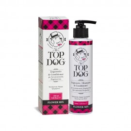 Top Dog Flower Mix σαμπουάν & conditioner με εκχύλισμα δεντρολίβανου για λάμψη τριχώματος 250 ml