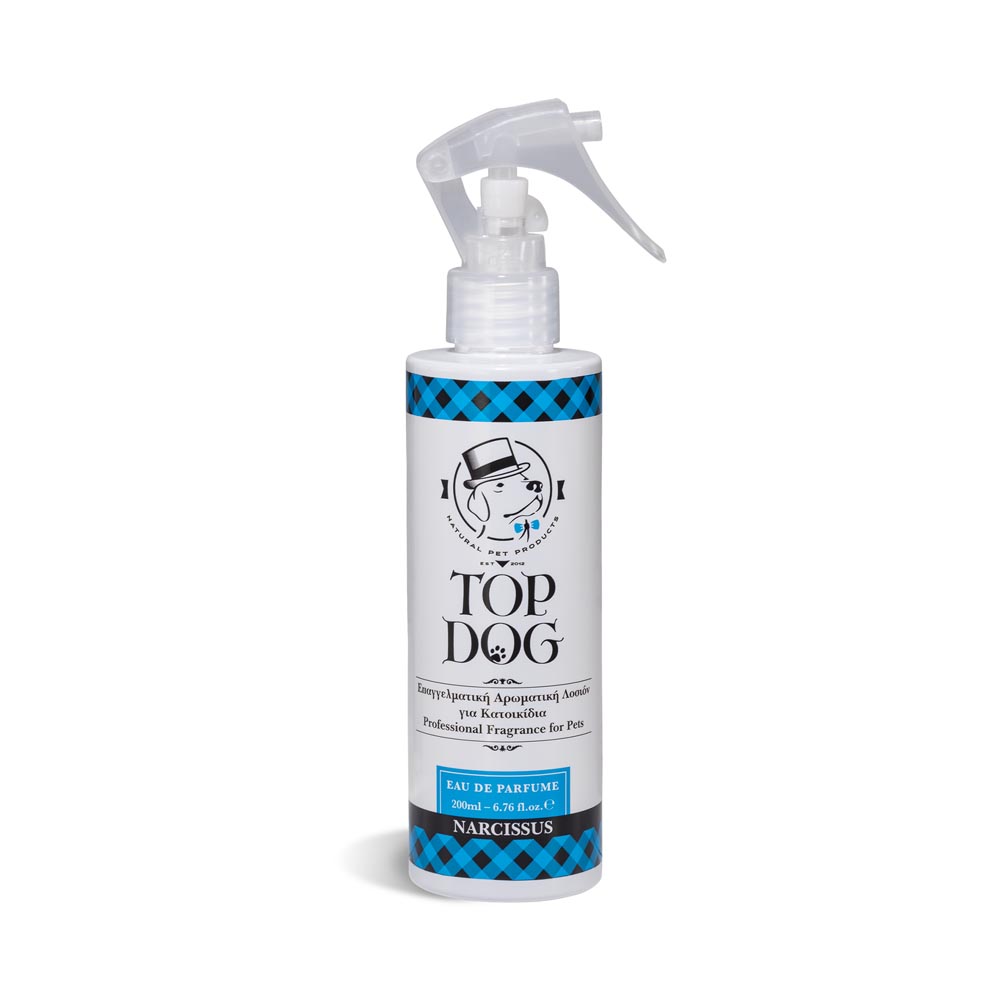 Top Dog Narcissus υποαλλεργικό άρωμα καλλωπισμού με έλαιο ylang ylang για ενίσχυση ηρεμίας 200 ml
