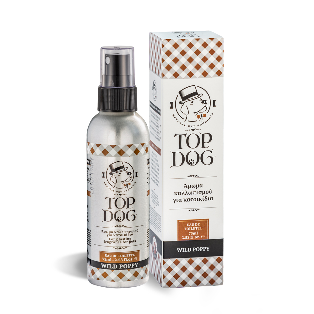 Top Dog Wild Poppy υποαλλεργικό άρωμα καλλωπισμού με έλαιο πρίμουλας για ενυδάτωση δέρματος 75 ml